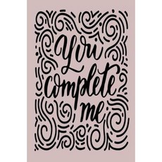 You Complete Me: 6 X 9 120 Page Vintage Paper Journal Paperback, Createspace Independent Publishing Platform