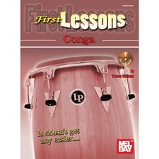 First Lessons Conga [With CD (Audio)] Paperback, Mel Bay Publications