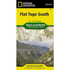 National Geographic: Flat Tops South Colorado Folded, National Geographic Maps