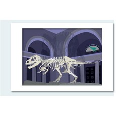 T-Rex Matted Print 11 X 14 Other, Dry Climate Studios