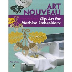 Art Nouveau Clip Art for Machine Embroidery [With CDROM] Paperback, Dover Publications