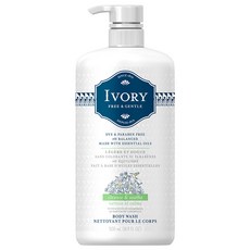 피앤지 아이보리 바디워시 클렌저&수드& 캐모마일향 펌프 포함 16.9OZ, 500ml, 1개