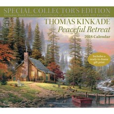Thomas Kinkade Special Collector's Edition 2018 Deluxe Wall Calendar: Peaceful Retreat Wall, Andrews McMeel Publishing