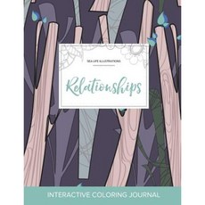 Adult Coloring Journal: Relationships (Sea Life Illustrations Abstract Trees) Paperback, Adult Coloring Journal Press