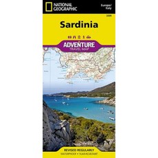Sardinia [Italy] Folded, National Geographic Maps