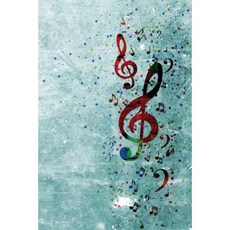 A Splash of Music Sheet Music: 150 Page Music Sheet Notebook Journal Paperback, Createspace Independent Publishing Platform