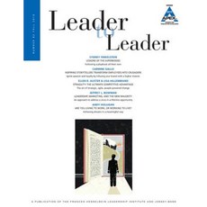 Leader to Leader (Ltl) Volume 82 Fall 2016 Paperback, Jossey-Bass
