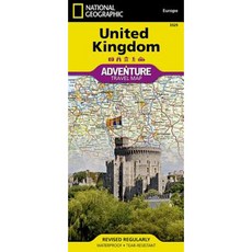 United Kingdom Folded, National Geographic Maps