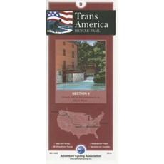 Transamerica Bicycle Trail #9: Girard Kansas - Murphysboro Illinois (409 Miles) Folded, Adventure Cycling Association