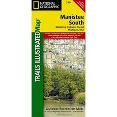Manistee South [Manistee National Forest] Folded, National Geographic Maps
