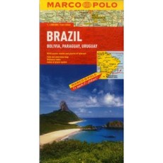 Brazil Bolivia Paraguay Uruguay Marco Polo Map Folded, Marco Polo Travel Publishing, Ltd.