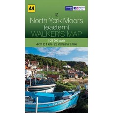 Walker's Map North York Moors (Eastern) Folded, AA Publishing
