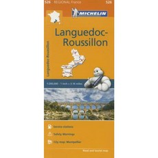 Michelin Regional Maps: France: Languedoc-Roussillon Map 526 Folded, Michelin Travel Publications
