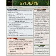 Evidence Loose Leaf, Quickstudy Reference Guides
