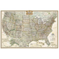 美國行政人員【海報尺寸及管狀】其他, 國家地理地圖