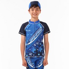 KOOGI ADVENTURE 男童拉鍊式短袖泳衣套裝 3入