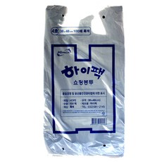 Hi-pack 購物袋 4號 黑色 100入, 2個