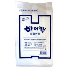 High Pack 購物袋 6號 白色 100入, 1個