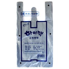 Hi-Pack 購物袋 2號 黑色 100入, 4個