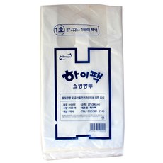 Hi-Pack 購物袋 1號 白色 100入, 5個