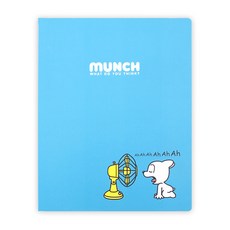 투영디자인 뭉크 40p 클리어 파일, 블루, 1개