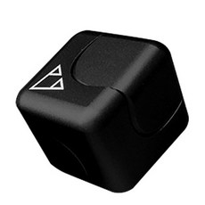 Minati Wow鋁合金PPC指尖陀螺方塊+收納盒, 黑色的