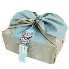 happytool 米色梅花包袱巾 + 韓式墜飾組合, 1個