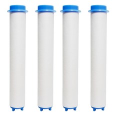 bathtem 除鏽過濾透明蓮蓬頭用替換濾芯, 4個