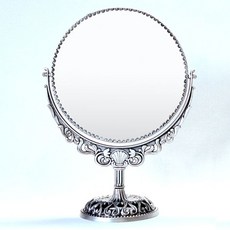 金屬圓架鏡子鐵盒大號, 單色