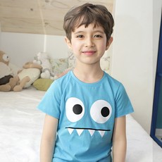 동물원 아동용 통기성 아이 반팔 티셔츠