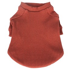 DOGPOSE 寵物時尚摩登針織衫, 紅棕色