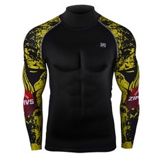 Zipravs 男士半領手臂紋身衣 ZCBS-54