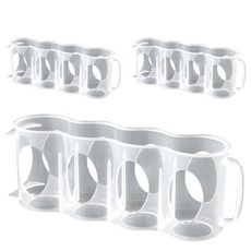 Block Mart 冰箱整理托盤 4格罐架 3入, 單一顏色