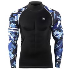 Zipravs 男士壓縮半領打底衫 ZCBS-132