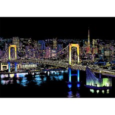 ARTJOY DIY 刮刮夜景 40.5 x 28.5 cm, 東京彩虹大橋, 1個