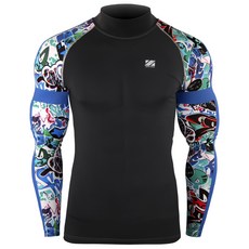 Zipravs 男款拼色長袖泳衣 ZCBS-60