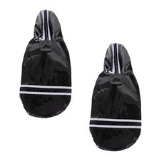 펫나인 강아지와고양이 반사광 스포티 후드우비, 블랙, 2개