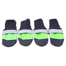 펫나인 반려동물 미끄럼방지 방수 슈즈, 그린, 1개