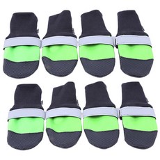 펫나인 반려동물 미끄럼방지 방수 슈즈 2p, 그린, 2개