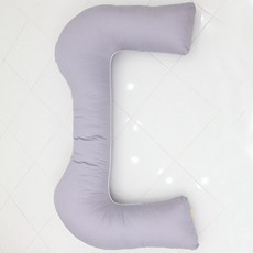 M字型素色抱枕, 灰色