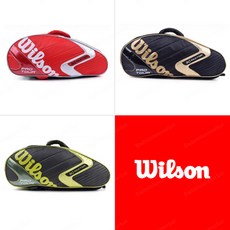 윌슨 K펙터 투어 2단 배드민턴 가방 6062 블랙골드 70 x 27 x 30cm, (블랙/골드)