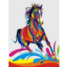 헬로페인팅 그림그리기 DIY 풀 세트 20 x 30 cm EX5331, 혼합 색상, 1개