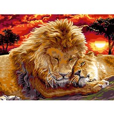 헬로페인팅 그림그리기 DIY 풀 세트 20 x 30 cm EX5274, 혼합 색상, 1개