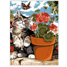 헬로페인팅 그림그리기 DIY 풀 세트 20 x 30 cm EX5282, 혼합 색상, 1개