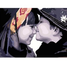 헬로페인팅 그림그리기 DIY 풀 세트 20 x 30 cm EX5029, 혼합 색상, 1개