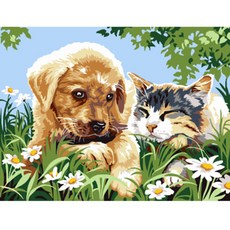 헬로페인팅 그림그리기 DIY 풀 세트 20 x 30 cm EX5266, 혼합 색상, 1개