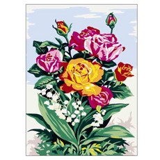 헬로페인팅 DIY 그림그리기 풀세트 30 x 40 cm EX5636, 혼합 색상, 1개