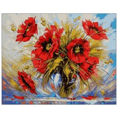 헬로페인팅 DIY 그림그리기 풀세트 20 x 30 cm EX5932, 혼합 색상, 1개