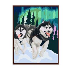 헬로페인팅 DIY 그림그리기 풀세트 30 x 40 cm EX5803, 혼합 색상, 1개