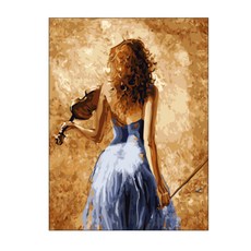 헬로페인팅 DIY 그림그리기 풀세트 30 x 40 cm EX5881, 혼합 색상, 1개